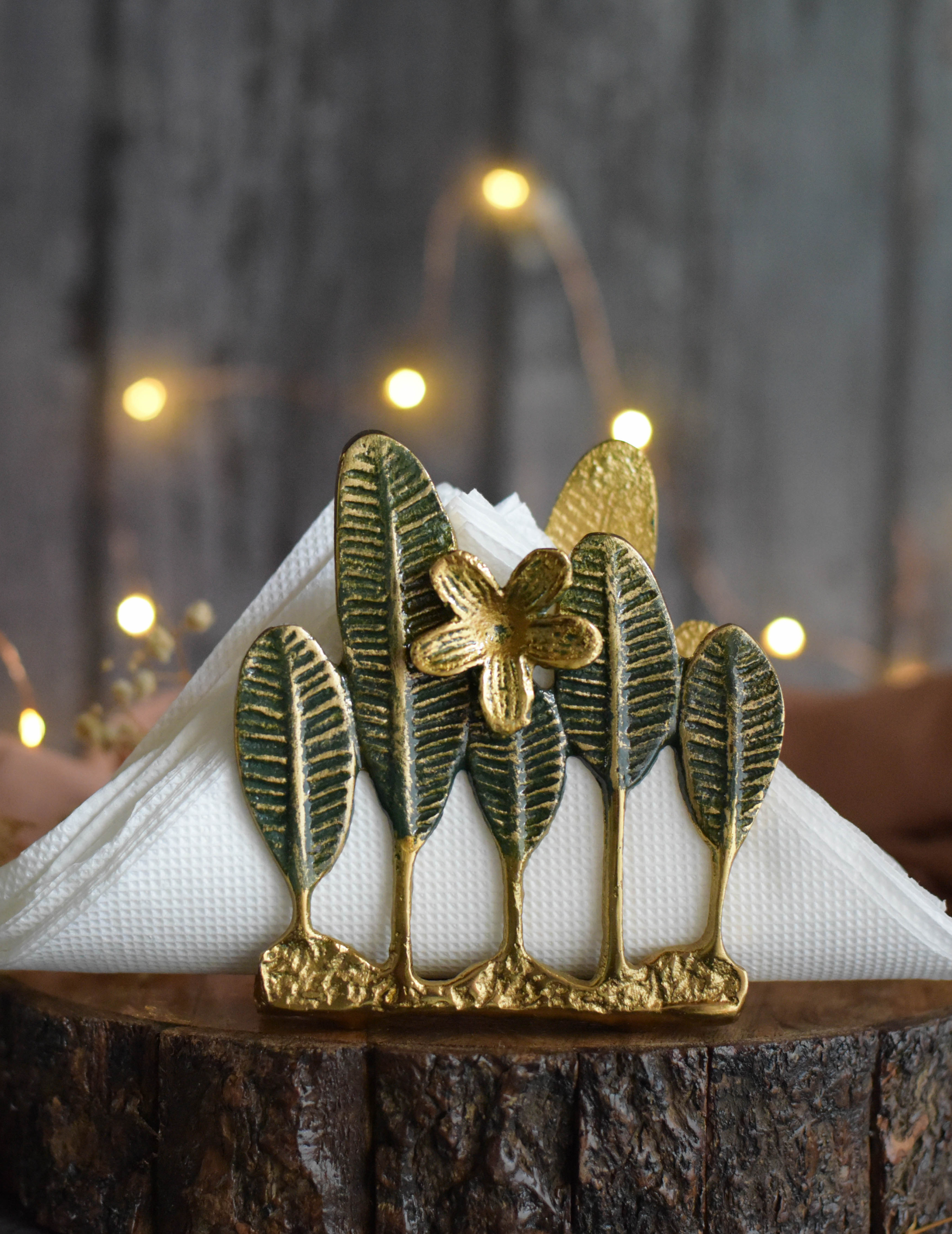 Green Leaf Napkin Holder