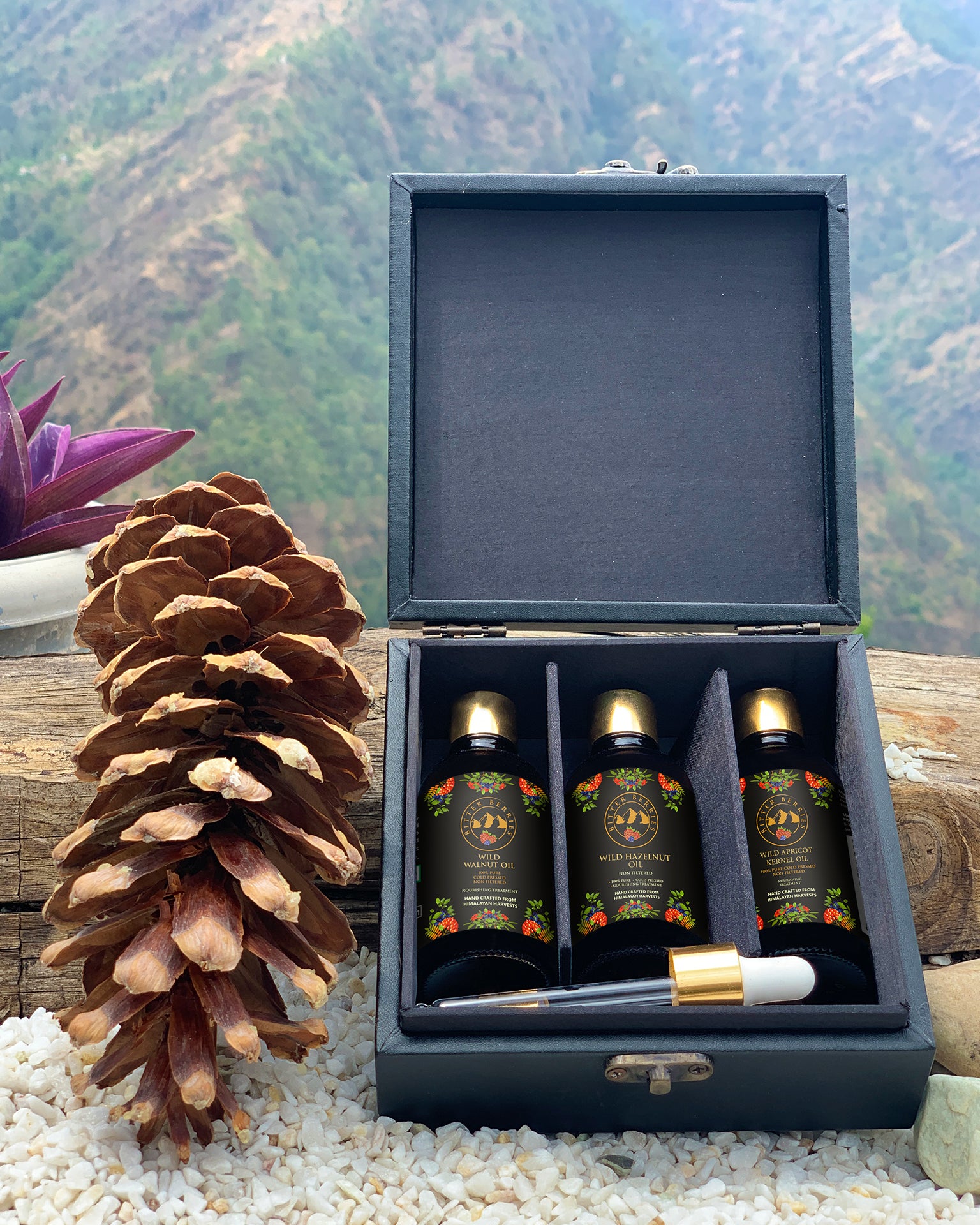 Gift Hamper - 4 (Pack of 3 Wellness Oils and White Honey)