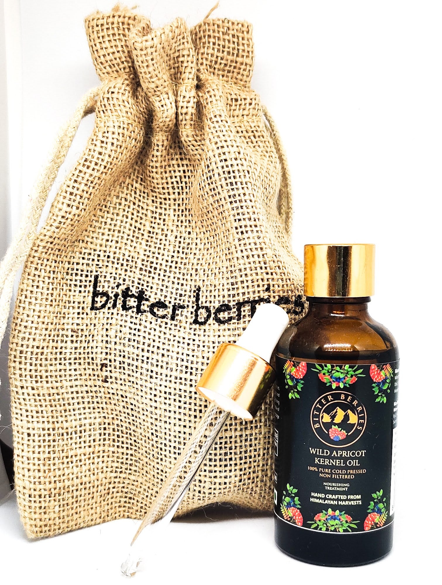 Bitter Berries brings to you 100% Natural Cold Pressed Wild Apricot Oil from the heart of the Himalayan Mountains